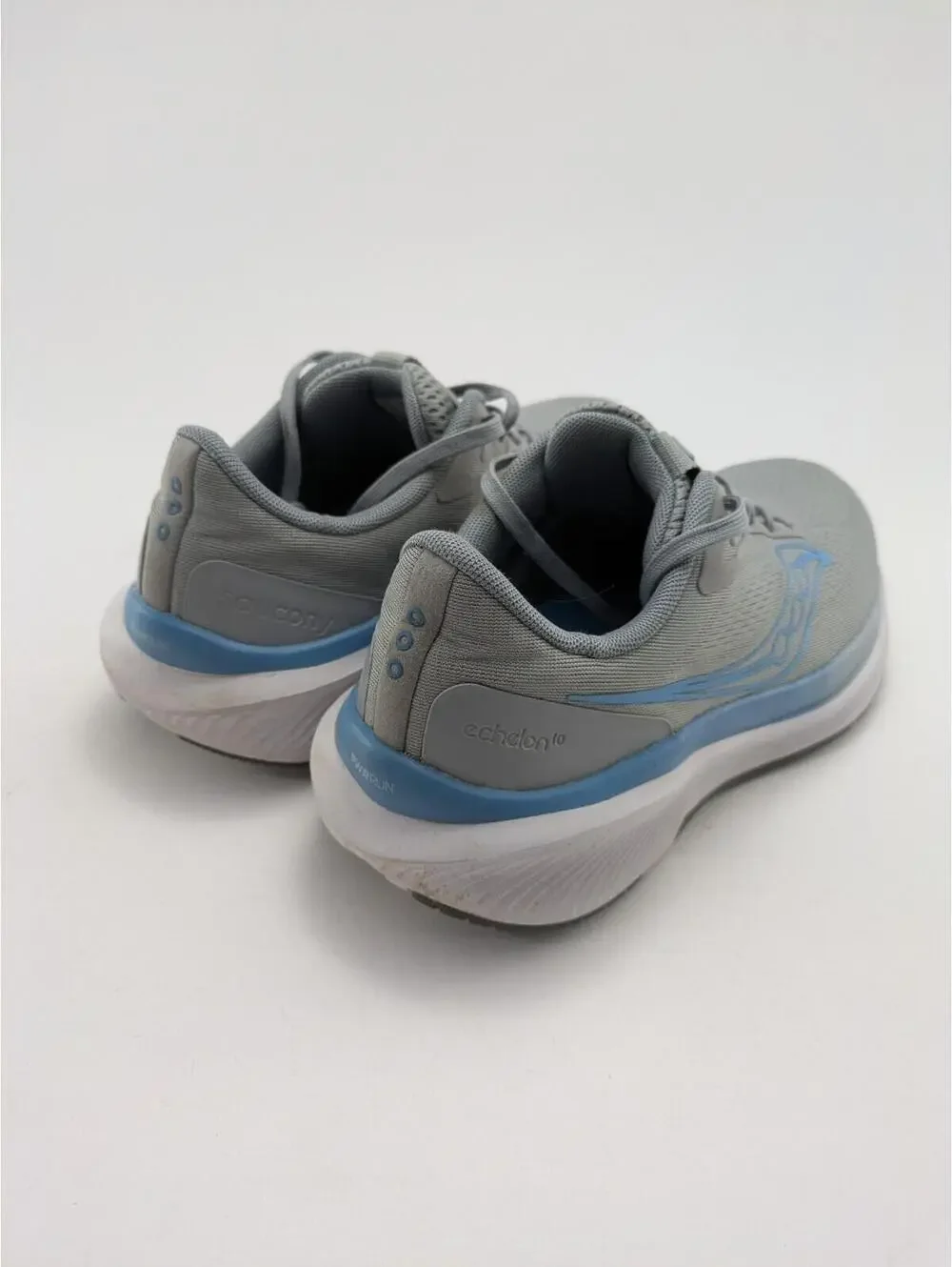 Women Saucony Echelon 10 Flint Breeze Gray Blue Running Shoes S11045-104 Size 10